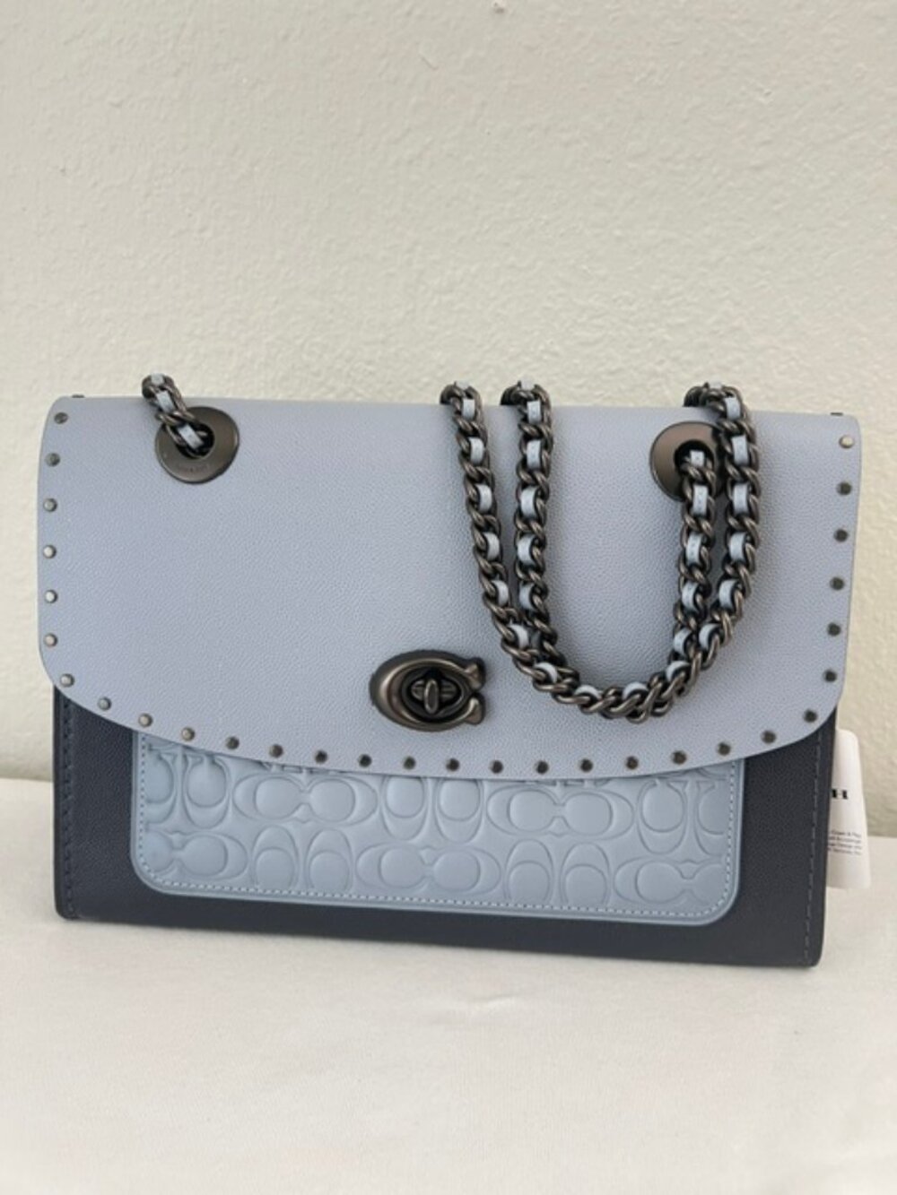 Coach Parker In Signature Leather With Rivets